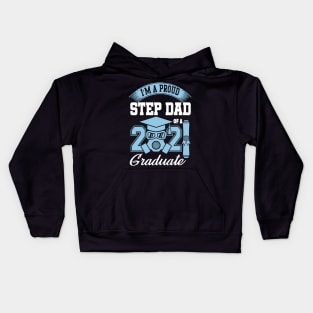 Proud stepdad of a 2021 graduate ..2021 graduation gift Kids Hoodie